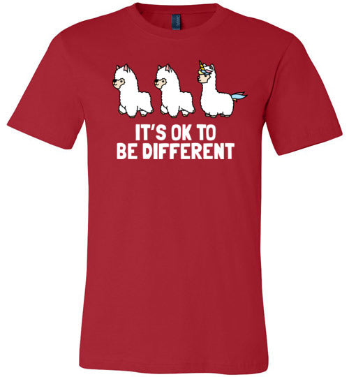 Alpaca Its Ok To Be Different Canvas
