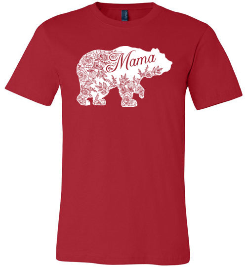 Floral Mama Bear Canvas