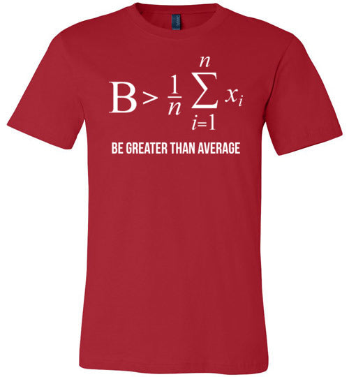 Be Greater Than Average Math Canvas
