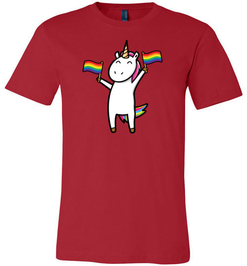 Gay Unicorn LGBT Rainbow Flags Canvas