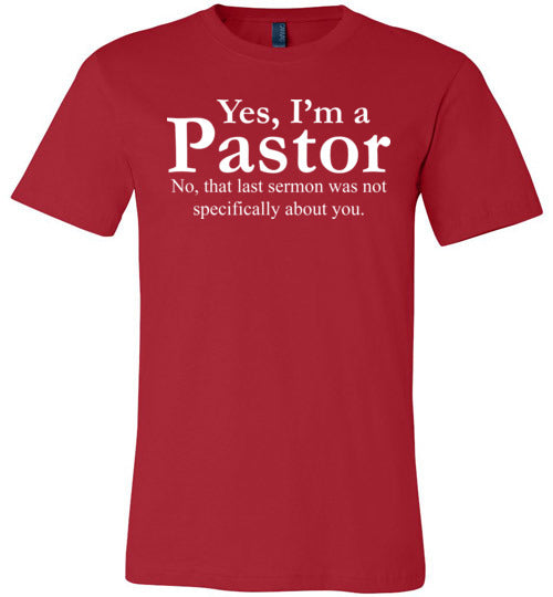 Pastor Last Sermon Canvas