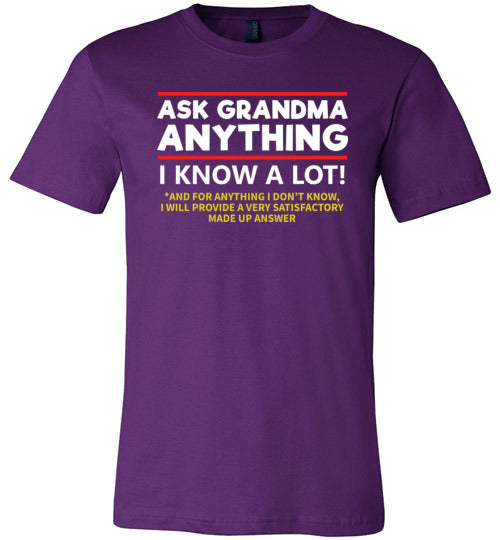 Ask Grandma Anything Canvas