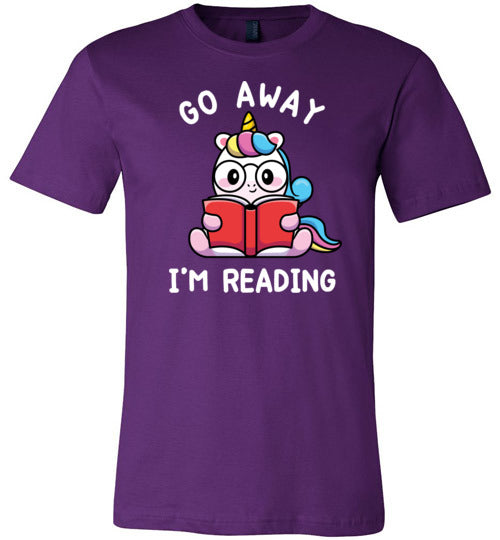 Unicorn Go Away Im Reading Canvas