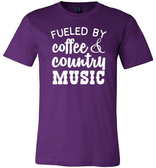 Fueled By Coffee And Country Music Canvas