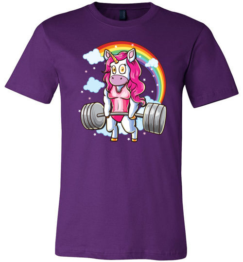 Unicorn Deadlifting Canvas