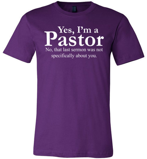 Pastor Last Sermon Canvas