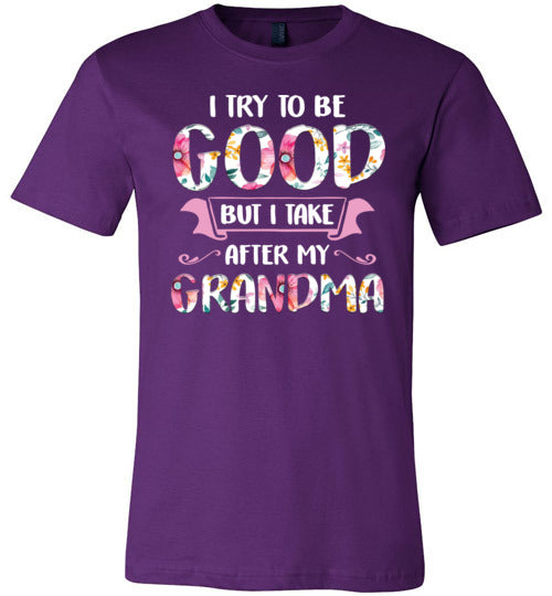 Try To Be Good Grandma Canvas