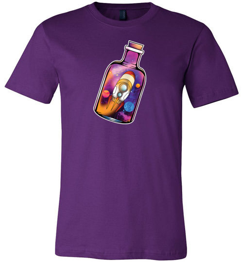 Rocketship In a Bottle Canvas