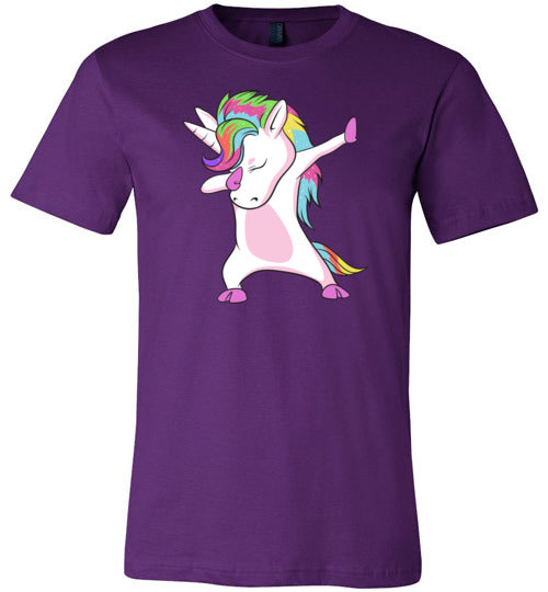 Dabbing Unicorn Dancing Canvas
