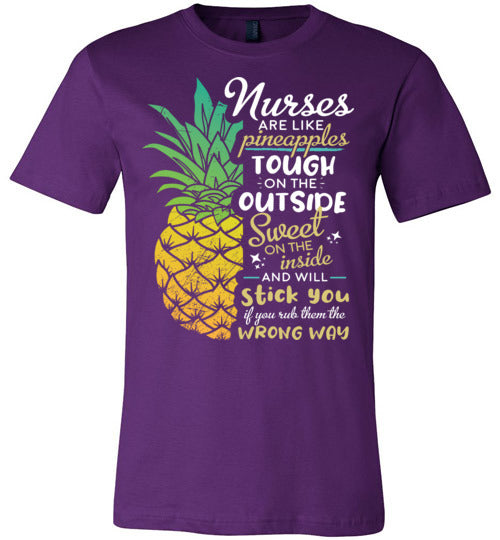 Nurses are like Pineapples Canvas