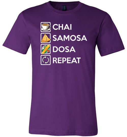 Chai Samosa Dosa Repeat Canvas