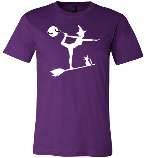 Yoga Witch Halloween Canvas