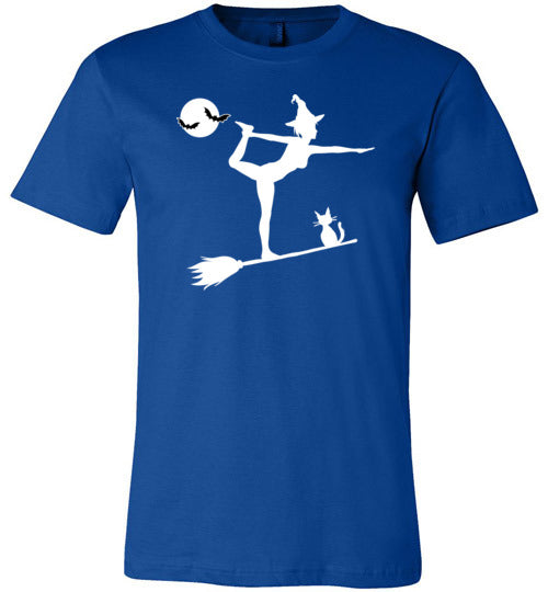 Yoga Witch Halloween Canvas