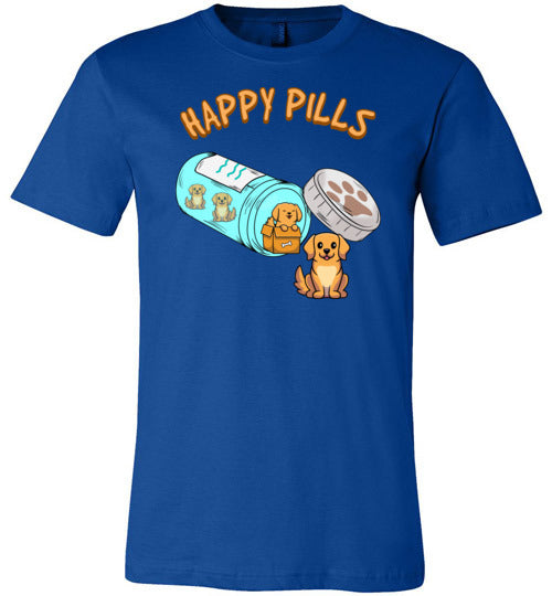 Happy Pills Golden Retriever Canvas