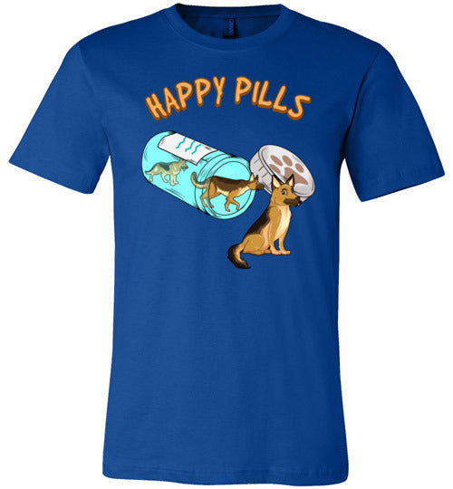 Happy Pills German Shepherd Canvas