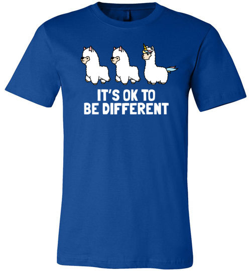 Alpaca Its Ok To Be Different Canvas
