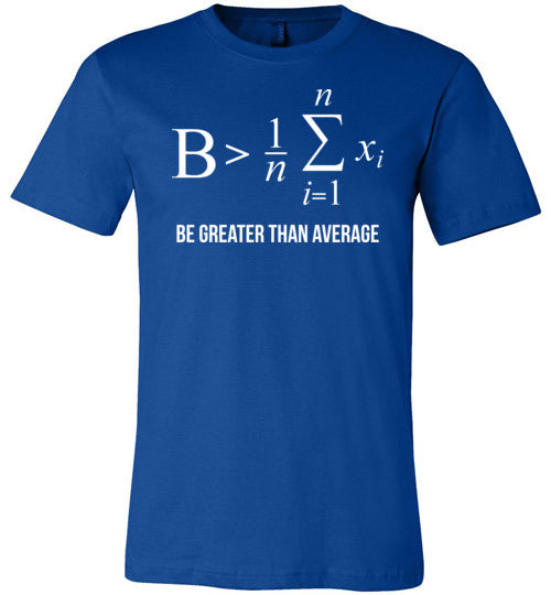 Be Greater Than Average Math Canvas