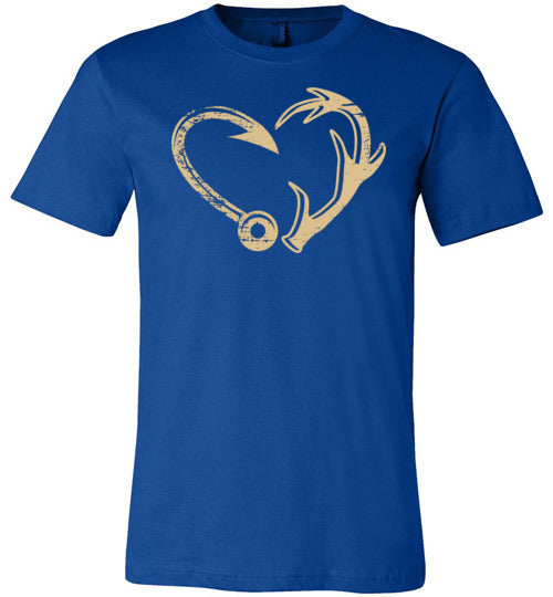 Fishing Hunting Heart Canvas 2