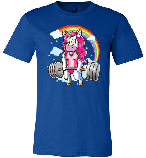 Unicorn Deadlifting Canvas