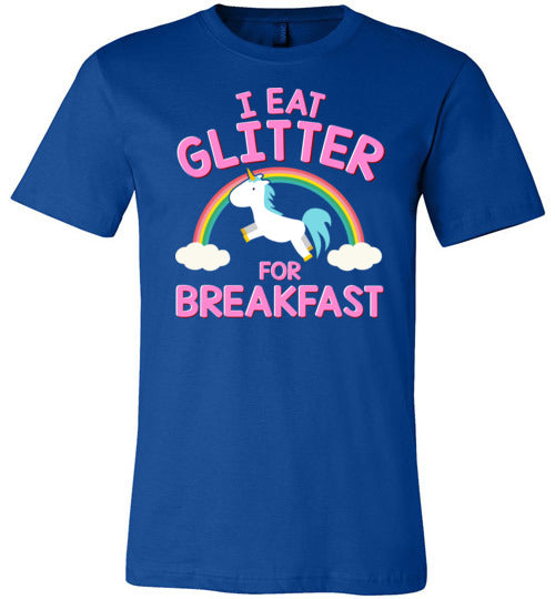 Unicorn I Eat Glitter For Breakfast Canvas