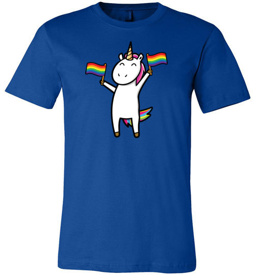 Gay Unicorn LGBT Rainbow Flags Canvas