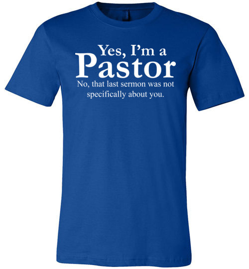 Pastor Last Sermon Canvas