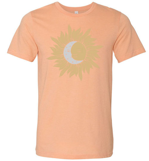 Sun and Moon Combined Canvas