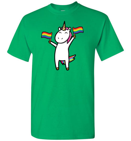 Gay Unicorn LGBT Rainbow Flags Gildan Youth