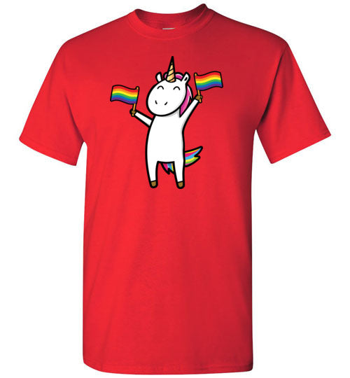 Gay Unicorn LGBT Rainbow Flags Gildan Youth