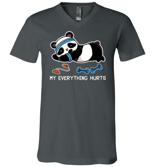Panda My Everything Hurts V-Neck