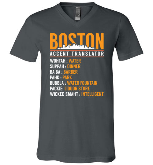 Boston Accent Translator V-Neck