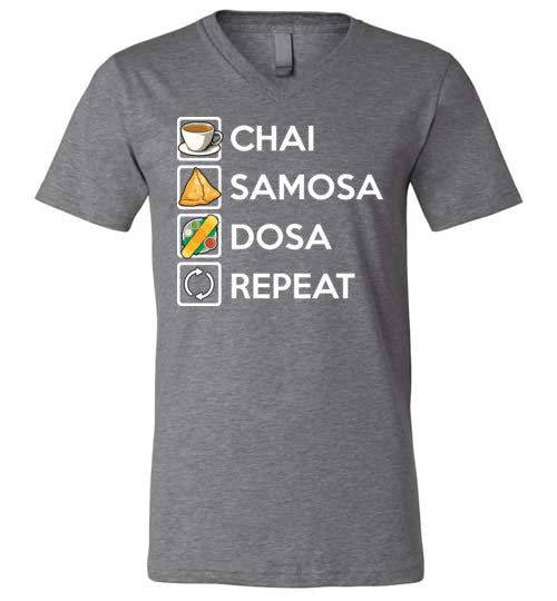 Chai Samosa Dosa V-Neck