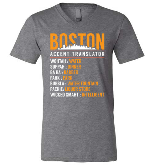 Boston Accent Translator V-Neck