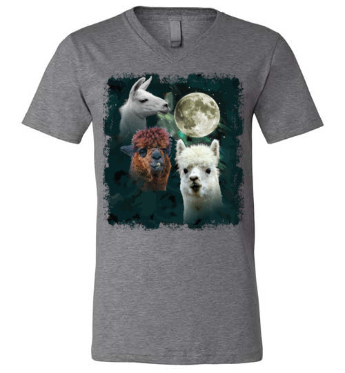 3 Llama Moon V-Neck