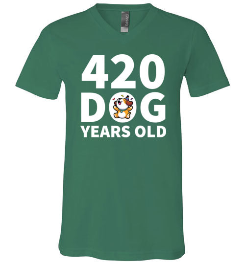 420 Dog Years Old V-Neck