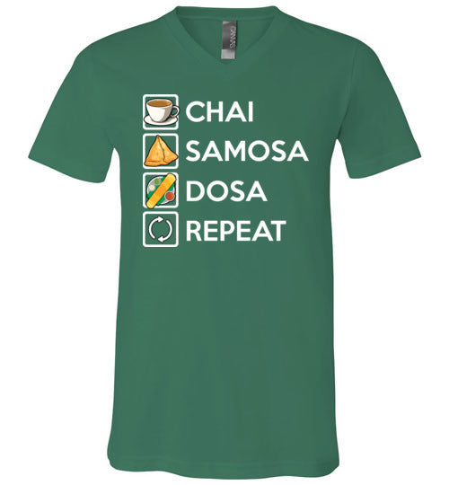 Chai Samosa Dosa V-Neck