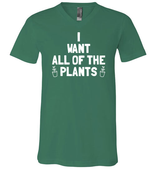 Want All Of The Plants V-Neck