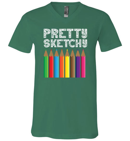 Pretty Sketchy V-Neck