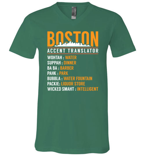 Boston Accent Translator V-Neck