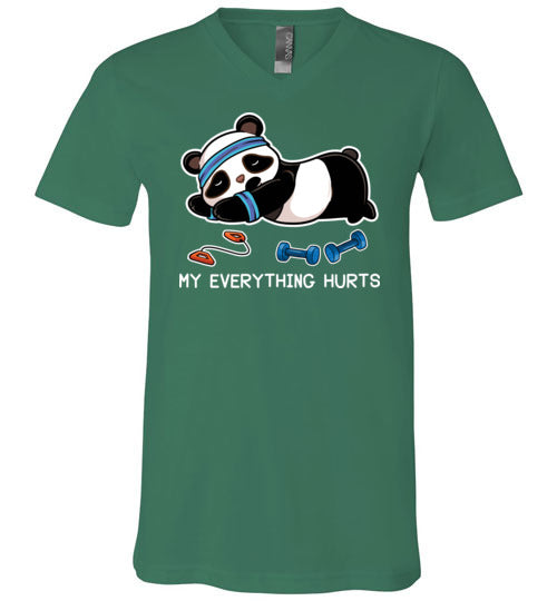 Panda My Everything Hurts V-Neck