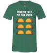 Check Out Six Pack Taco V-Neck