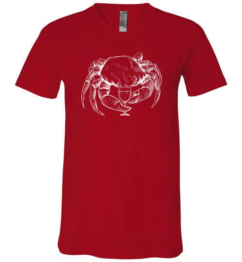 Crab Wine V-Neck