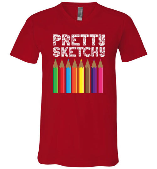 Pretty Sketchy V-Neck