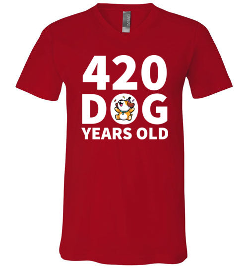 420 Dog Years Old V-Neck
