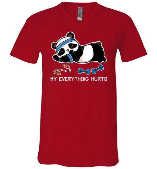 Panda My Everything Hurts V-Neck