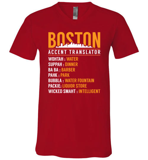 Boston Accent Translator V-Neck