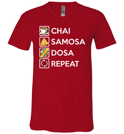 Chai Samosa Dosa V-Neck