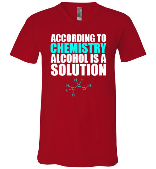 Chemistry Alcohol Solution V-Neck