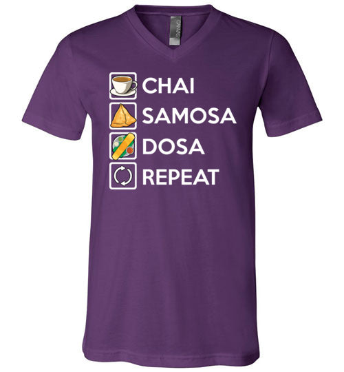 Chai Samosa Dosa V-Neck