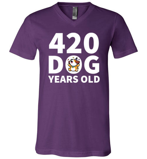 420 Dog Years Old V-Neck
